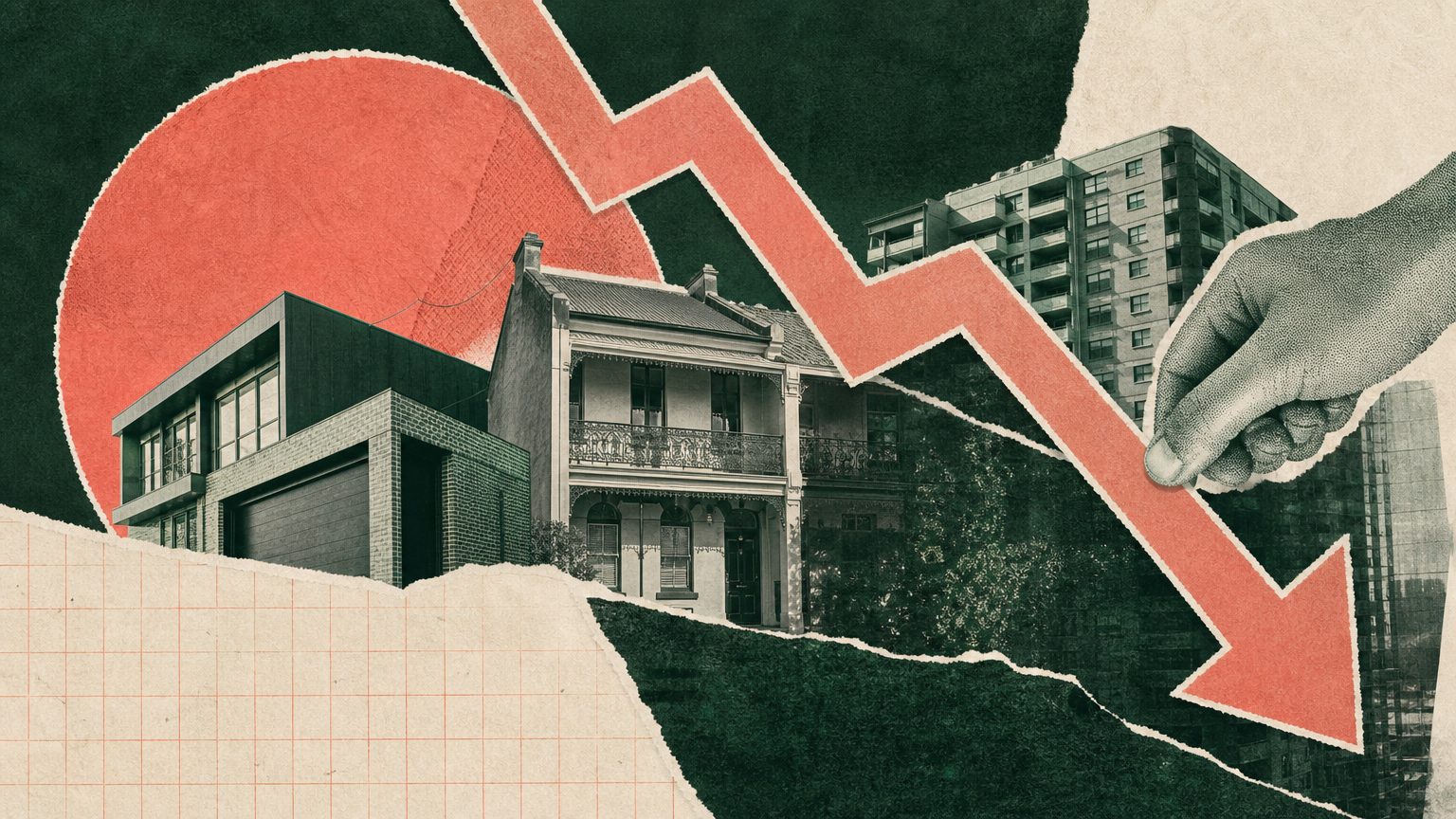 Australian housing stock loses $34bn in first quarterly fall since 2022